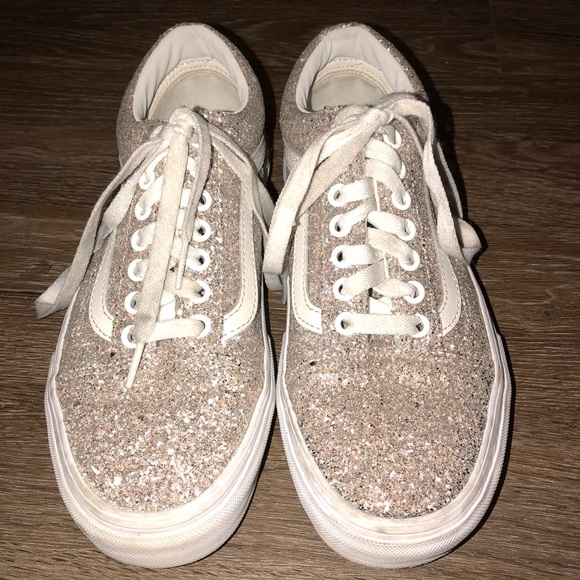 low top glitter vans